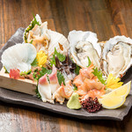 You can't go without eating this [Assorted shellfish sashimi]