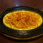 チロル - 盛り感ゼロの鉄板焼きスパゲティ(650円)