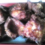 日の丸弁当 - 今日の唐揚げ　2011/8/1ver