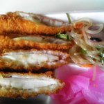 日の丸弁当 - イカフライおかず　2011/8/1ver