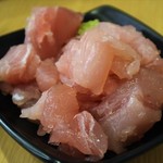 鮪大学水産研究所 - まぐろの中落ち　580円(税別)