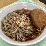 学食のカレー屋さん 喜久家食堂 - コロッケそば 360円