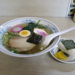 特一竜 - なつかしラーメン塩（ミニおにぎり付き、600円）