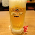 町田商店 - 生ビール　￥480