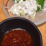 Keizan - 【’18.7】センマイ刺。此方は白いタイプなのね。辛酢味噌がうま～！！