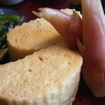 土家 - 23年8月　盛り合わせ　玉子焼き＆茗荷アップ