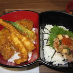 天麩羅えびのや - ｢海老天丼｣＆｢鮪ねぎとろ海鮮丼｣