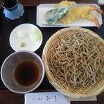 手打ち蕎麦 みき - 「天せいろ」1100円。