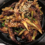 韓国家庭料理 韓屋 - イカのピリ辛炒め