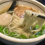 麺屋 焔 - ソーメン？かと、思うくらいの、コシのある極細麺。