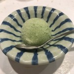 鮨 福原 - 青紫蘇のシャーベット