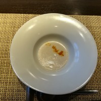 銀座のステーキ 銀座本店 - 里芋のポタージュ