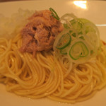 らーめん芝浜 - 小麦三昧＜生揚げ醤油の低加麺まぜそば＞ズームアップ