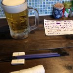 焼鳥 絶好鳥 - 冷えたジョッキに、冷たい生ビール‼️