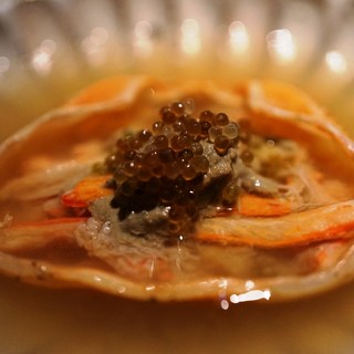 さけ富 - 料理写真:男鹿半島で獲れた紅ズワイ蟹の蟹面です。