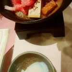 日本の宿 古窯 - 胡麻味噌だれ&温泉玉子で頂きましょう