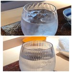 菊鮨 - 主人は焼酎を。「大和桜（鹿児島）」、「ナカムラ（鹿児島）」