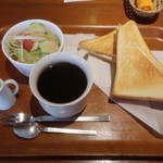 鈴鹿茶房 - 料理写真:モーニングA ハムエッグトースト