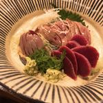 鳥田中 - 湯引きお造り 小 400円