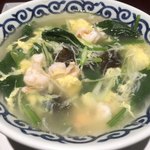 知味斎 - 小海老溶き玉子塩味スープ麺