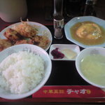 中華菜館　チャオ - 唐揚げ定食７００円：定番（酢豚定食６８０円もだよ！）
