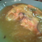 中華菜館　チャオ - かに玉の中身：タケノコ、きくらげ・・・後は”ご自身で！”