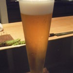 日本料理 晴山 - 生ビール