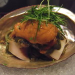 日本料理 晴山 - 鮑　雲丹