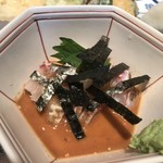 田中田式海鮮食堂 魚忠 - お刺身胡麻醤油