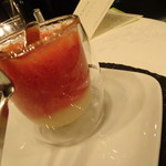 フェリス - ーGazpachoー フルーツのガスパッチョ　エスプーマ　グラニテ　層