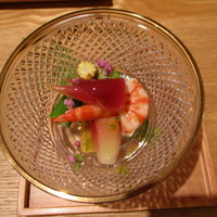 日本料理 e. - 野菜と魚介のジュレ