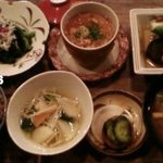 佐藤家の食卓 - 豆腐と野菜の定食