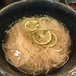 ほし中 - 〆のお素麺＼(^o^)／半田そうめんなら最高だったのに〜♪