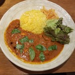 SPICY CURRY 魯珈 - タコと茄子の辛口トマトカレー