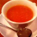 TANAKA - ランチのスープ　カレー味でした