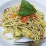 MOKICHI TRATTORIA - ランチパスタ(夏野菜のジェノベーゼパスタ)