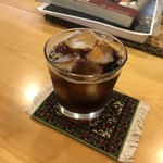 コーヒー豆 ぶんか - 試飲のアイスコーヒーは、深煎りのブラジル。
仕上がり量 160cc