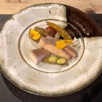 徳山鮓 - ビワマスの燻製