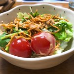 八紘学園 農産物直売所 - 【2018年06月】購入したパクチーで、パクチーサラダ②