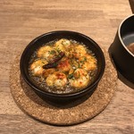 ル プリュ ムーチョ - 小海老のアヒージョ