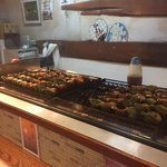 つぶ焼 かど屋 - つぶ焼の焼き場