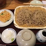 吾妻橋 やぶそば - 芝海老かき揚げ天ぷらせいろ