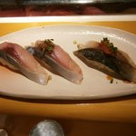 Umai Sushi Kan - 【石巻産】金華生さば三貫セット460円