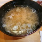 うまい鮨勘 - セットの味噌汁