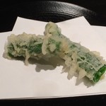 天ぷら岡本 - 立川産 甘長唐辛子