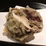 天ぷら岡本 - 分厚い大きい 椎茸