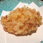 天ぷら岡本 - 追加のとうもろこし