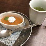 木曽路 - デザートと煎茶