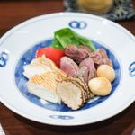 鳥田中 - 地鶏のスモーク盛り合わせ