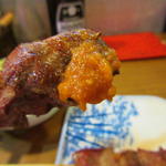 酒蔵 力 - 辛味噌をちょいとつけて